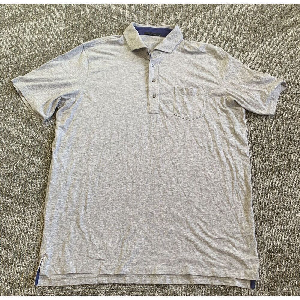 Greyson Polo Golf Stretch Shirt Men’s XL Grey Pima Cotton Spandex Blend